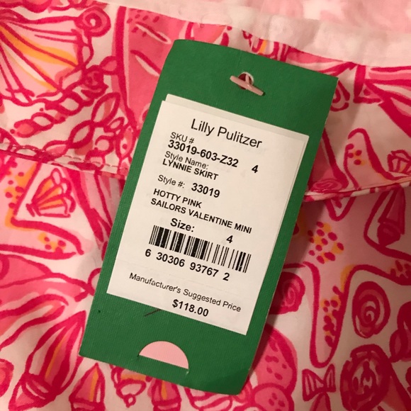 Lilly Pulitzer Lynnie Skirt Sailors Valentine NWT - Picture 4 of 8